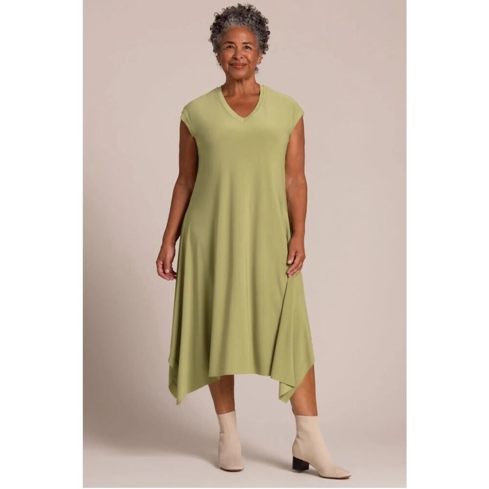Sympli Splice V-Neck Dress